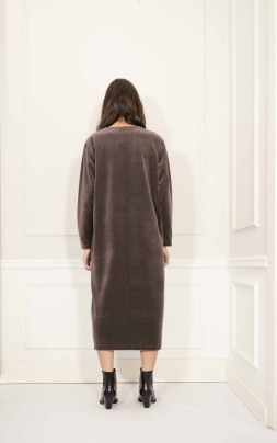 LONG SLEEVED VELVET DRESS 2