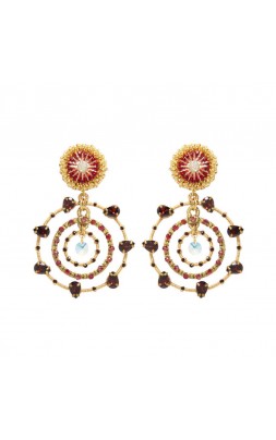 EARRINGS - CIRCLE OF STARS