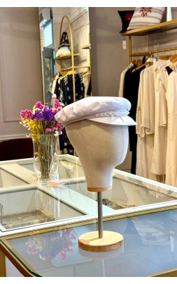 COTTON NAUTICAL CAP WHITE