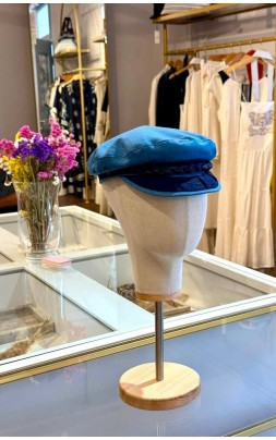 COTTON NAUTICAL CAP DENIM