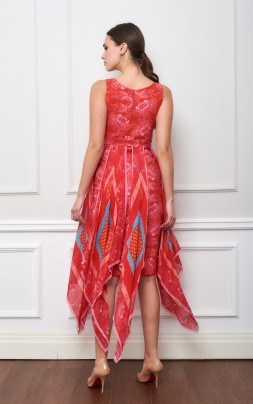 WARIS PRINTED JERSEY DRESS 2
